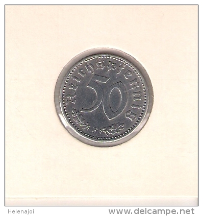 Allemagne Troisième Reich 50 Pf 1935 F - 50 Reichspfennig