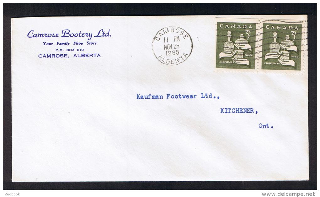 RB 983 - 1965 6c Rate Advertising Cover - Camrose Bootery - Camrose - Alberta Canada - Covers & Documents