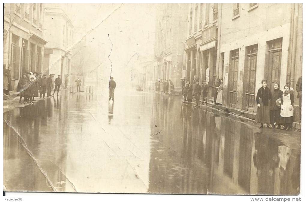 Carte Photo - Inondations En Ville - Non Située - Inondations