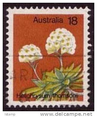 1975 - Australian Wildflower Definitive Issue 18c HELICHRYSUM THOMSONII Stamp FU - Gebraucht