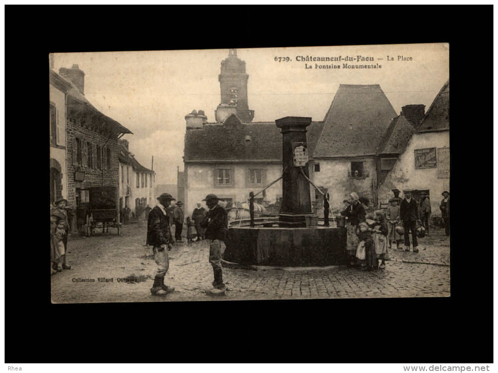 29 - CHATEAUNEUF-DU-FAOU - Fontaine - Châteauneuf-du-Faou