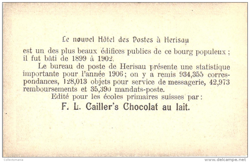 21 cards  karten, cartes, Cailler's chocolat au lait - Suisse ( zwitserland , Schweiz )kantons approx 1930 milch melk