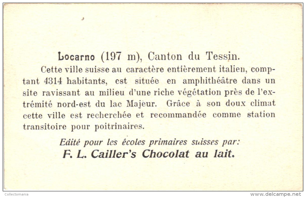 21 cards  karten, cartes, Cailler's chocolat au lait - Suisse ( zwitserland , Schweiz )kantons approx 1930 milch melk