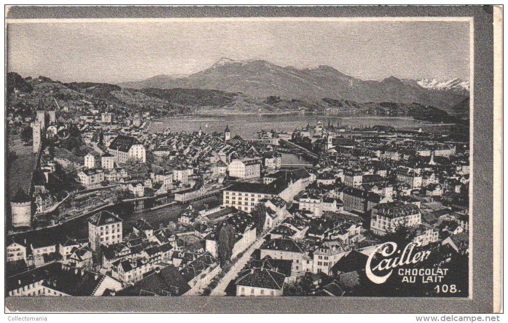 21 cards  karten, cartes, Cailler's chocolat au lait - Suisse ( zwitserland , Schweiz )kantons approx 1930 milch melk