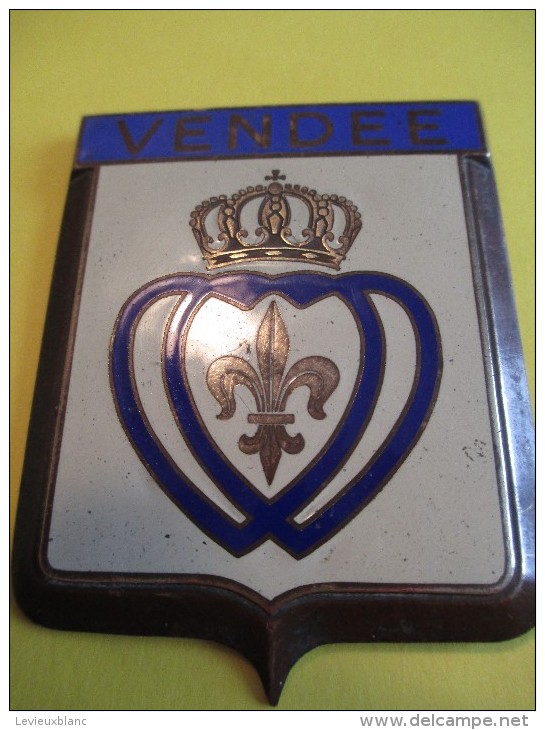 Plaque De Calandre D´Automobile/Type " Automobile Club"/VENDEE / France / Vers 1920-1940  AC88 - Autres & Non Classés