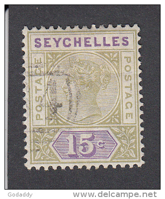 Seychelles 1893 15c  SG24  Used - Seychelles (...-1976)