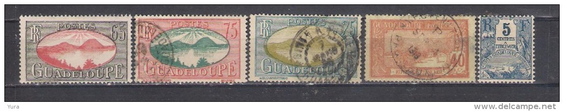 Guadeloupe 5 Different */used (a6p11) - Otros & Sin Clasificación