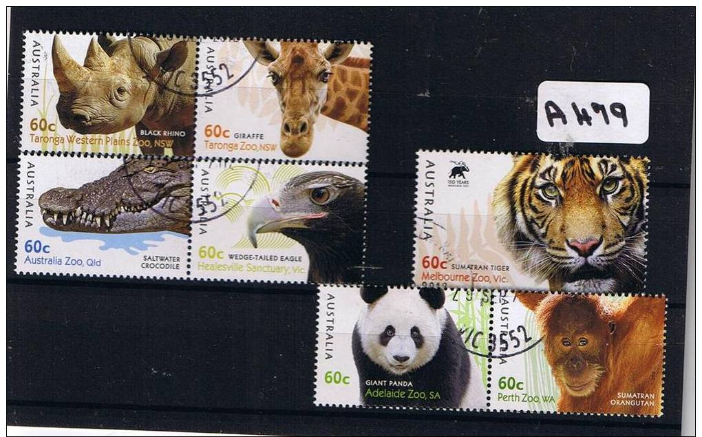 Australia 2012 Zoo 7val F/used A479 - Used Stamps