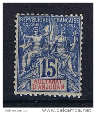 Anjouan: Yvert 6 MH/* - Unused Stamps