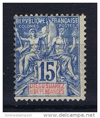 Diégo-Suarez: Yv. 38 MH/* - Unused Stamps