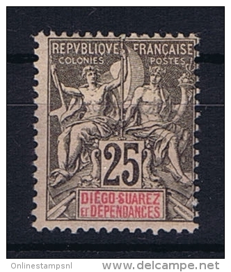 Diégo-Suarez: Yv. 32 MH/*, Signed/signé/signiert/ Approvato - Nuevos