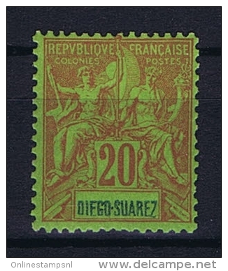 Diégo-Suarez: Yv. 44 MH/* - Unused Stamps