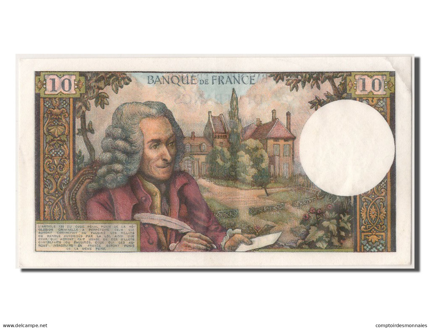 Billet, France, 10 Francs, 10 F 1963-1973 ''Voltaire'', 1964, 1964-10-01, SPL - 10 F 1963-1973 ''Voltaire''