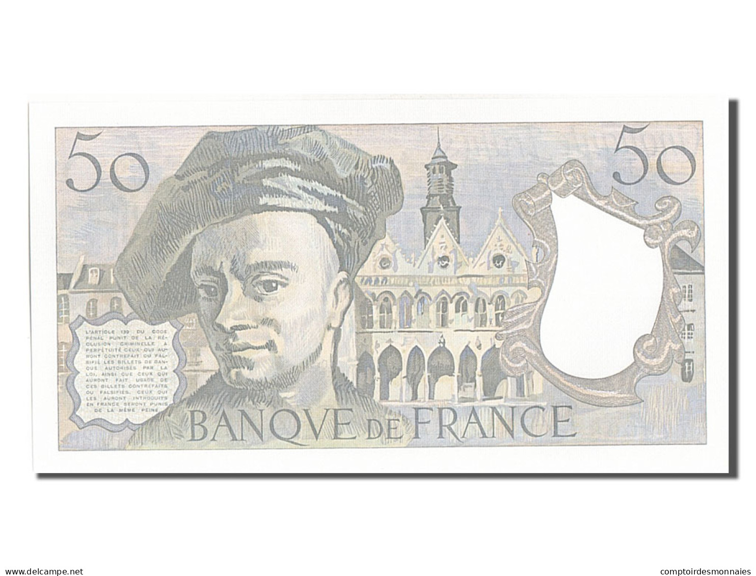 Billet, France, 50 Francs, 50 F 1976-1992 ''Quentin De La Tour'', 1982, NEUF - 50 F 1976-1992 ''Quentin De La Tour''