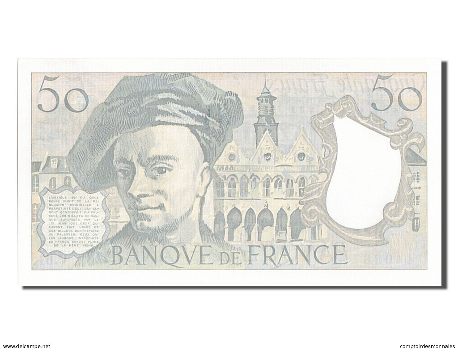 Billet, France, 50 Francs, 50 F 1976-1992 ''Quentin De La Tour'', 1990, NEUF - 50 F 1976-1992 ''Quentin De La Tour''