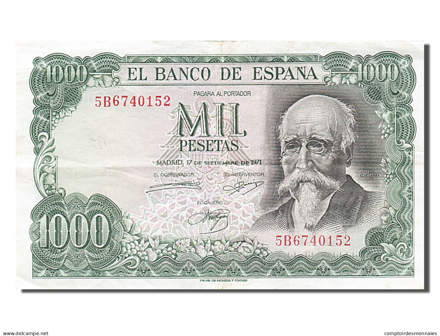 Billet, Espagne, 1000 Pesetas, 1971, 1971-09-17, SUP - 1000 Pesetas