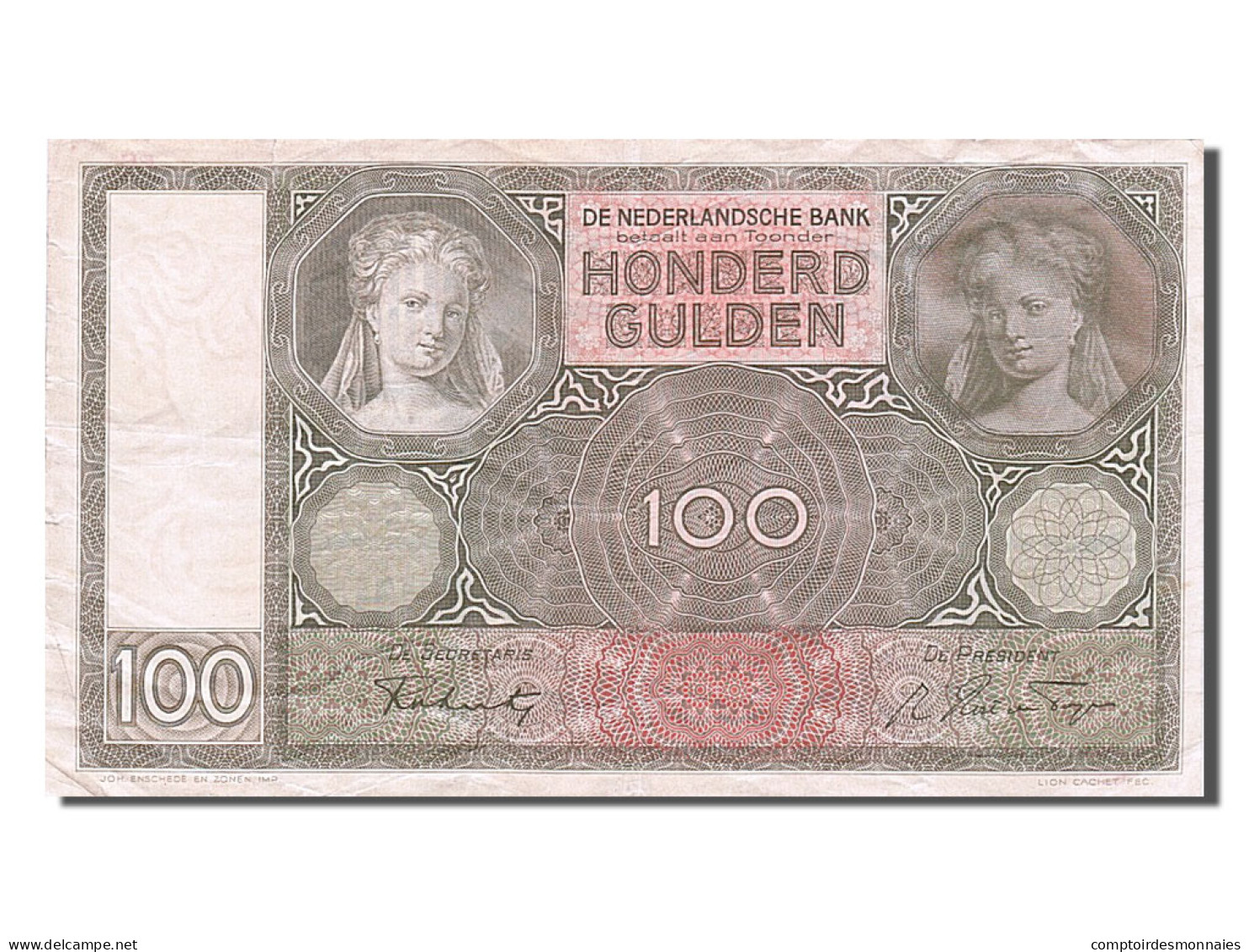 Billet, Pays-Bas, 100 Gulden, 1941, TTB+ - 100 Gulden