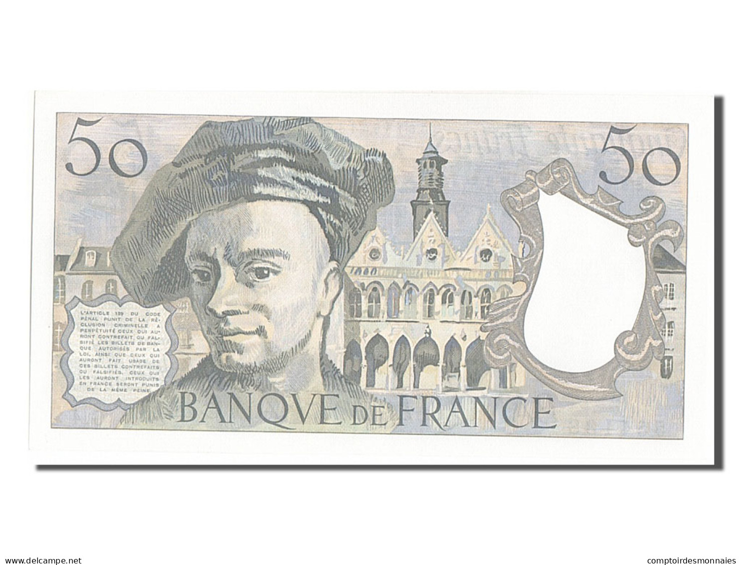 Billet, France, 50 Francs, 50 F 1976-1992 ''Quentin De La Tour'', 1977, NEUF - 50 F 1976-1992 ''quentin De La Tour''