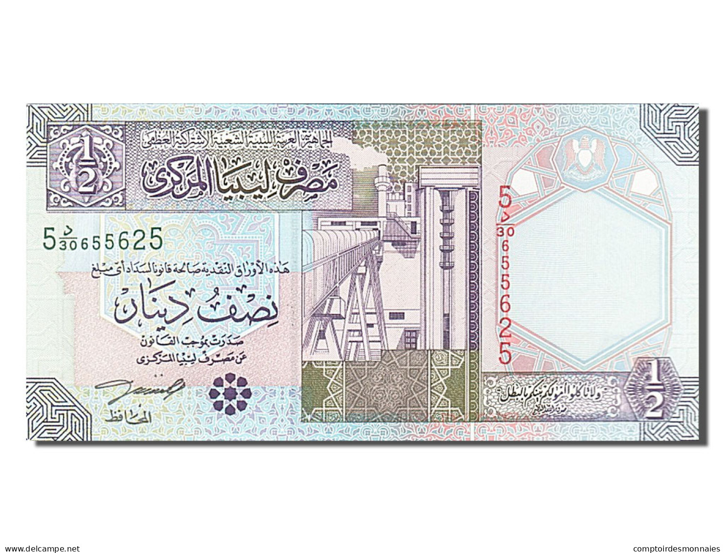 Billet, Libya, 1/2 Dinar, 2002, NEUF - Libya