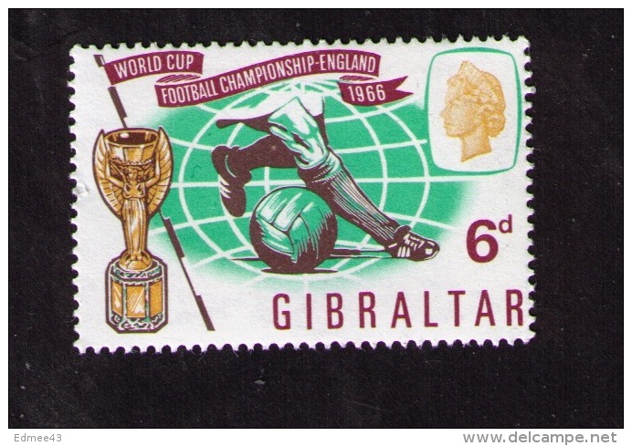 Timbre Neuf Gibraltar, Coupe Du Monde De Football, 1966 - 1966 – Angleterre