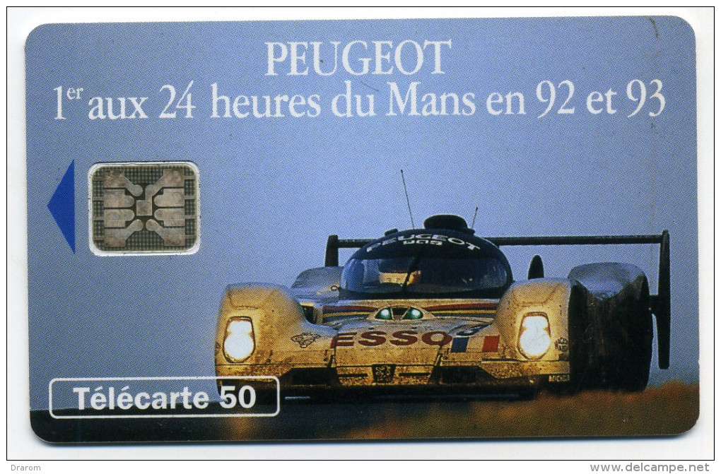 Télécarte 50 Unites Peugeot 905 1 Voiture 5 N° GE "0" à L'envers (N° 46600) - Unclassified