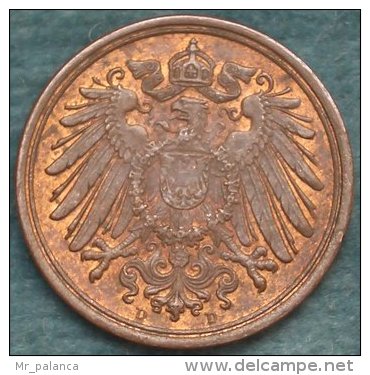 M_p> Germania 1 Pfennig 1900 D - 1 Pfennig
