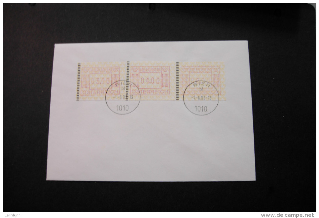 Austria Meter Stamps 3s 4s 6s Cancelled 1983 A04s - Franking Machines (EMA)