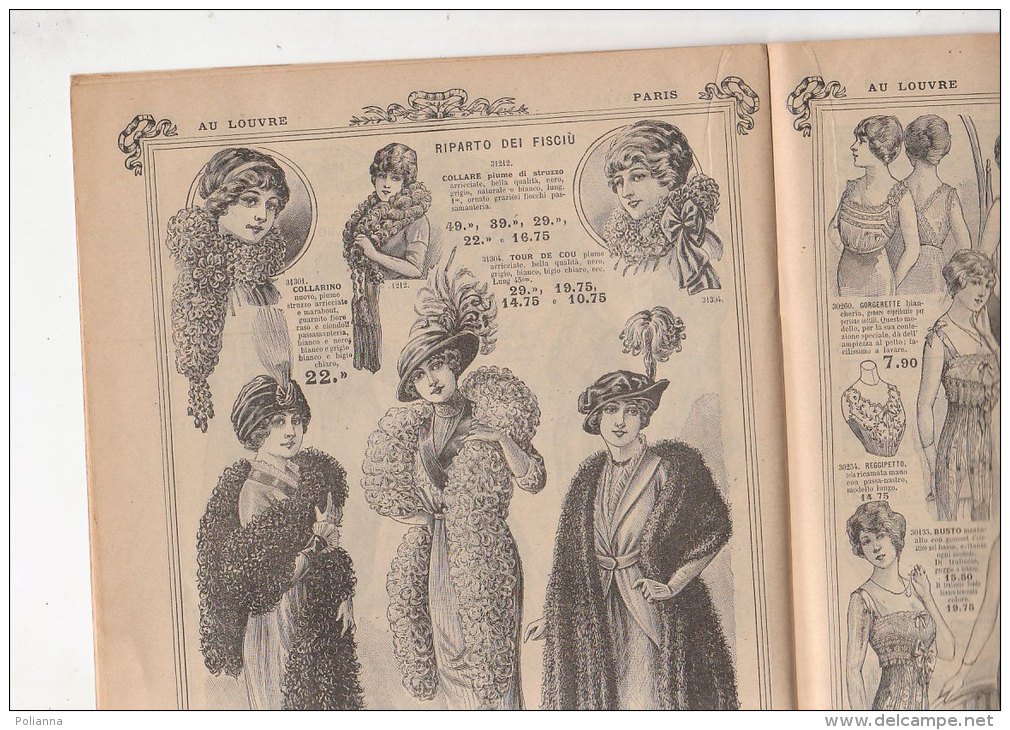 C1397 - CATALOGO BLANC AU LOUVRE PARIS 1914/BIANCHERIA/CORREDI/R IC AMI/POSATERIA - House & Kitchen