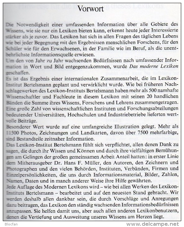 Modernes Lexikon In 20 Bände A-Z Komplett 1970 Antiquarisch 160€ Bertelsmann Wissen Der Welt In Bild+Text Lexika Deutsch - Magazines & Catalogues