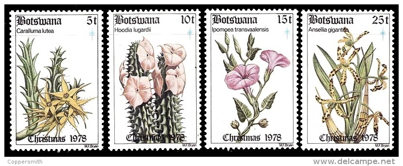 (058) Botswana  1978  Christmas / Noel / Weihnachten / Flowers / Fleurs / Blumen  ** / Mnh  Michel 221-24 - Botswana (1966-...)