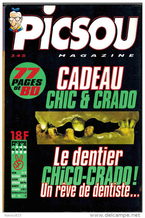 ALBUM PICSOU MAGAZINE N° 345 De Octobre 2000 Papa Duck Est Mort Spécial Halloween - Picsou Magazine