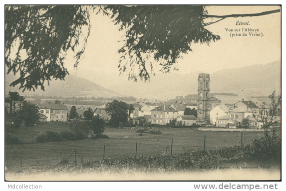 88 ETIVAL / Vue Sur L'Abbaye Prise Du Vivier / - Etival Clairefontaine