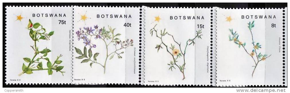 (116) Botswana  1988  Christmas / Noel / Plants / Pflanzen / Flora  ** / Mnh  Michel 447-50 - Botswana (1966-...)