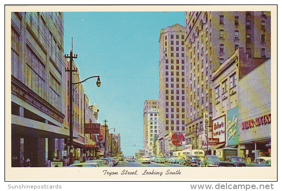 Tryon Street Looking South Charlotte North Carolina - Charlotte