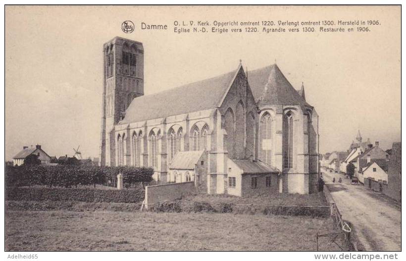 CPU22/ Uitg. WWe J. Vintioen Damme OLV Kerk Rond 1910 - Damme