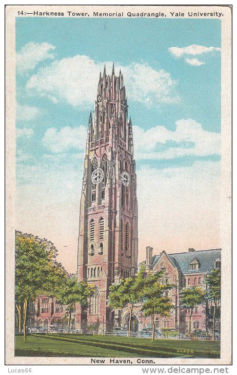 1900 CIRCA  NEW HAVEN HARKNESS TOWER - New Haven