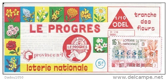 Le Progrès 1977 - Billets De Loterie