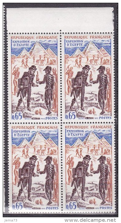 N° 1731 Histoire De France: Expédition D'Egypte: Bloc De 4 Timbres - Neufs