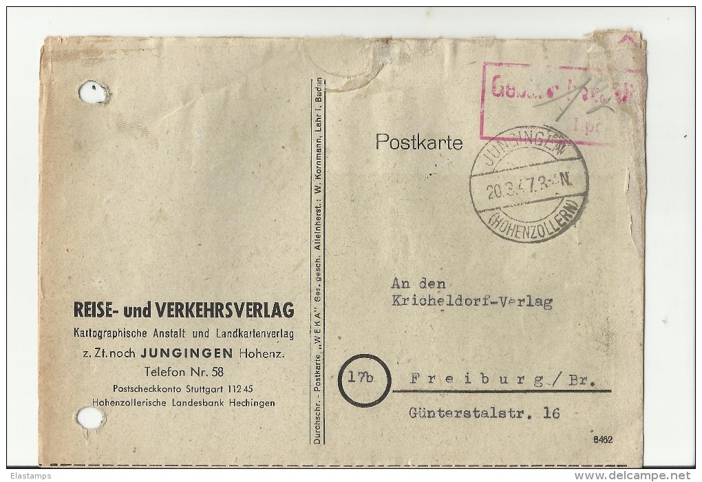 =DE GS 1947 - Postwaardestukken