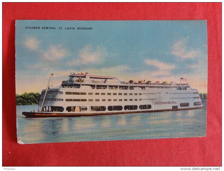 Steamer Admiral At Louis Missouri 1949 Cancel   Ref 1275 - Dampfer