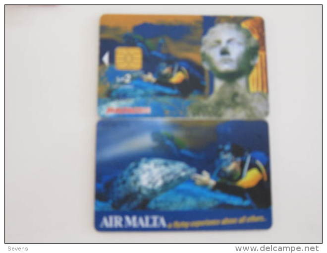 Chip Phonecard,diving And Fish ,used - Malta