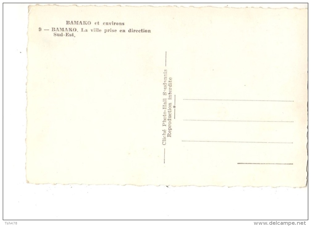 MALI----BAMAKO ----la Ville Prise En Direction Sud-est--voir 2 Scans - Mali