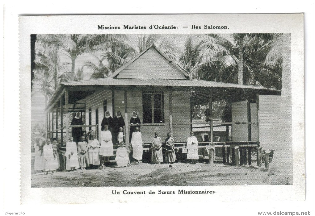 CPSM ILES SALOMON MISSIONS - Missions Maristes D'Océanie : Un Couvent De Soeurs Missionnaires - Solomon Islands