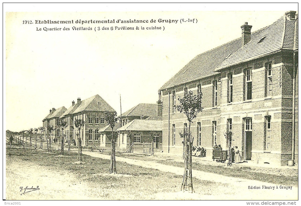 Grugny. Le Quartier Des Vieillards Dans L´etablissement Departemental D´asistance à Grugny. - Autres & Non Classés