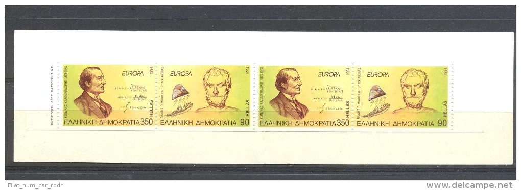 GRECIA CARNET 1839 1994 - Postzegelboekjes
