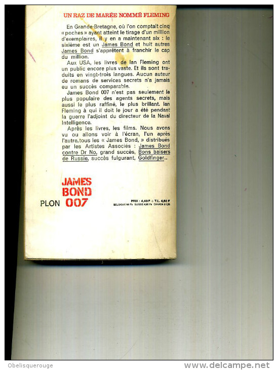 GOLDFINGER IAN FLEMMING JAMES BOND PLON 1958  311PAGES - Paul Kenny