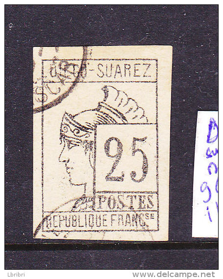 DIEGO SUAREZ N° 9 25C GRIS NOIR LITHOGRAPHIES OBL - Used Stamps