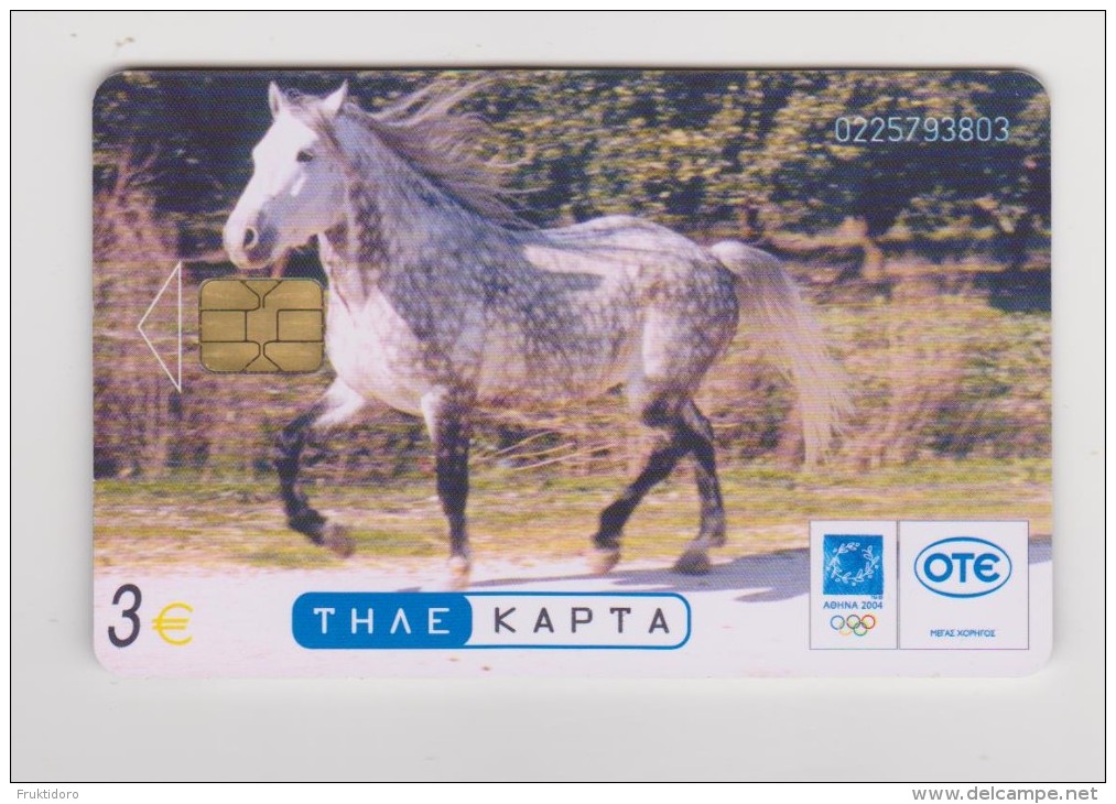 Telephone Card From Greece : Horse - Griekenland