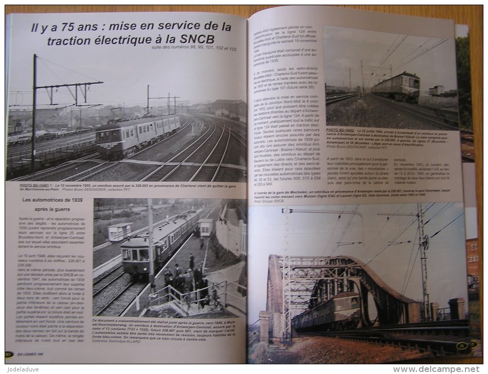 EN LIGNES Revue Ferroviaire N° 104 Mulhouse Namur Traction Electrique SNCB NMBS Chemins Fer Train Autorail Rail - Railway & Tramway