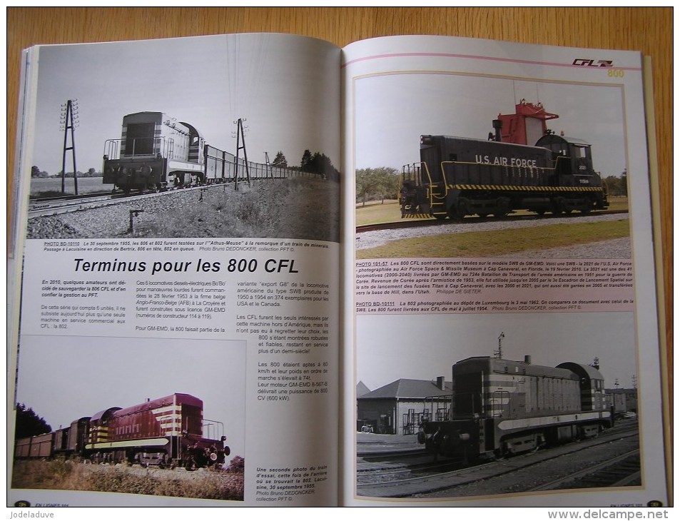 EN LIGNES Revue Ferroviaire N° 101 800 CFL Brochet Traction Electrique SNCB NMBS Chemins Fer Train Autorail Rail - Railway & Tramway